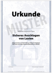 Urkunde für Anschläger